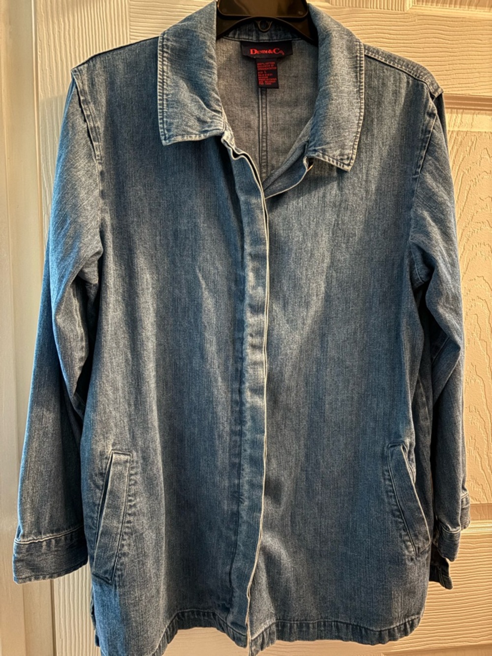 Denim&Co Blue Longline Denim Jacket